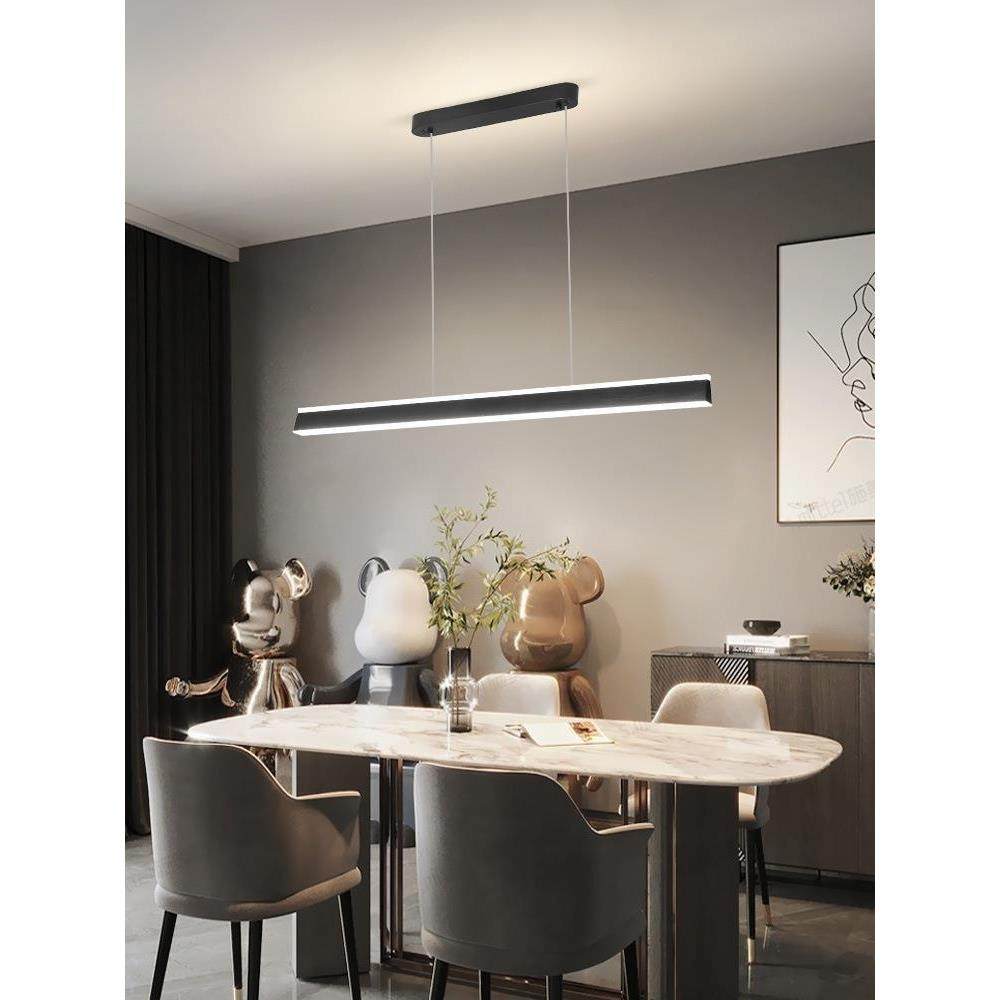 北欧餐厅吊灯现代简约一字长条餐厅灯极简餐桌饭厅吧台办公室灯具,家装灯饰光源,智能吊灯,淘宝优惠券,粉丝福利购,淘宝优惠卷