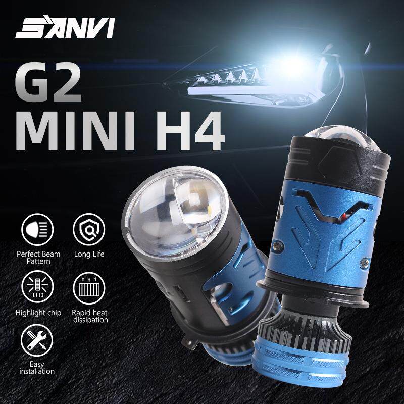 三为车灯SANVI新款G2大功率70W超亮H4 led灯远近一体适用汽车摩托