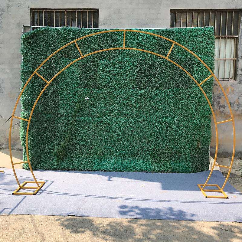 婚礼外贸装饰架子舞台背景装饰迎宾区圆形铁艺拱门路引插花门摆件