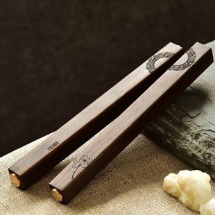 实木镇纸镇尺刻字学生大号一对书法用品压纸小摆件创意压书器铭雪