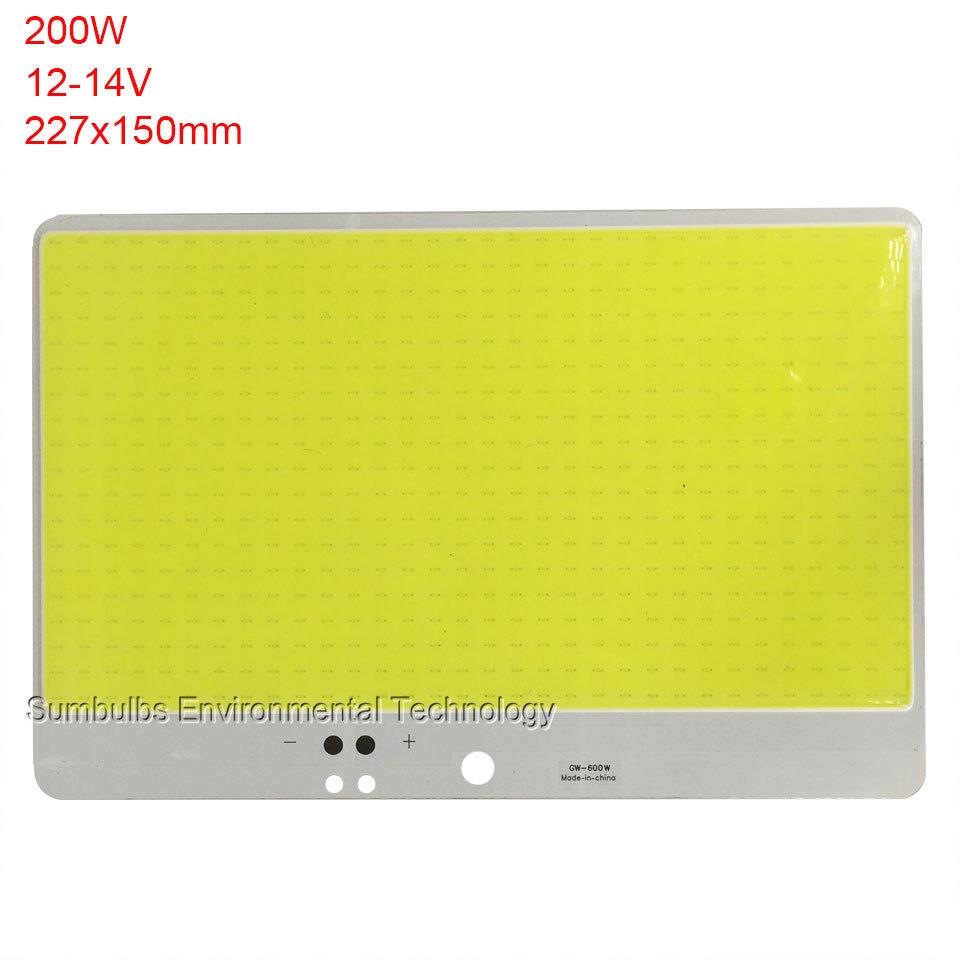 227x150MM 200W超级COB集成封装LED灯板面光源DC12V-14V冷白