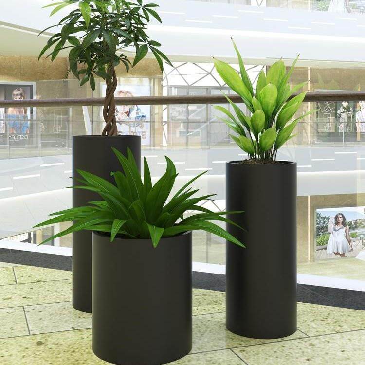 厂家直销花箱户外户外铁艺圆形花盆园艺阳台种植花坛围栏防污高端