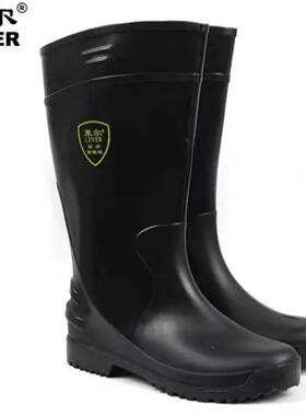 莱尔雨靴sc-11-99橡胶防滑防雨靴黑色耐磨防油防水劳保工地雨靴