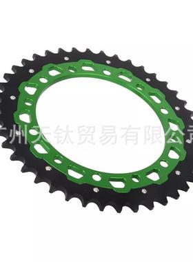 摩托车配件链轮后部绿色摩托车钢T/51适合川崎KDX200 83-06 2002