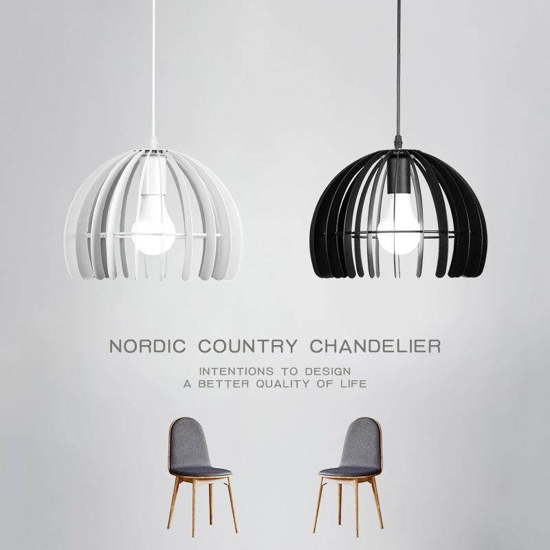 北欧 现代简约灯具服装店创意工作室吧台咖啡厅单头个性铁艺吊灯