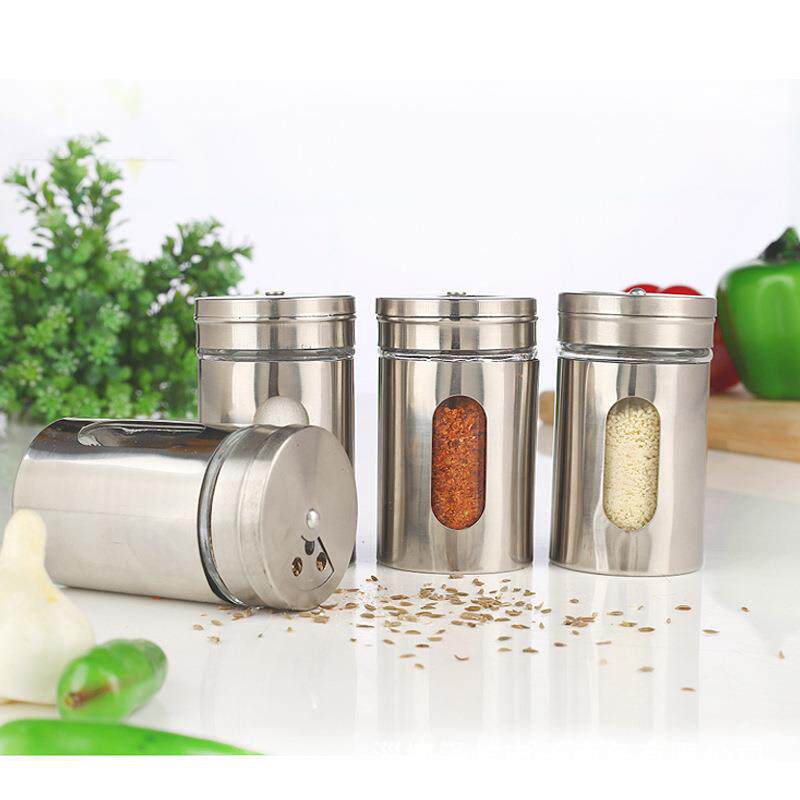 玻璃密封罐 调料瓶牙签盒 储物罐烧烤撒料瓶 可调节盖调味瓶