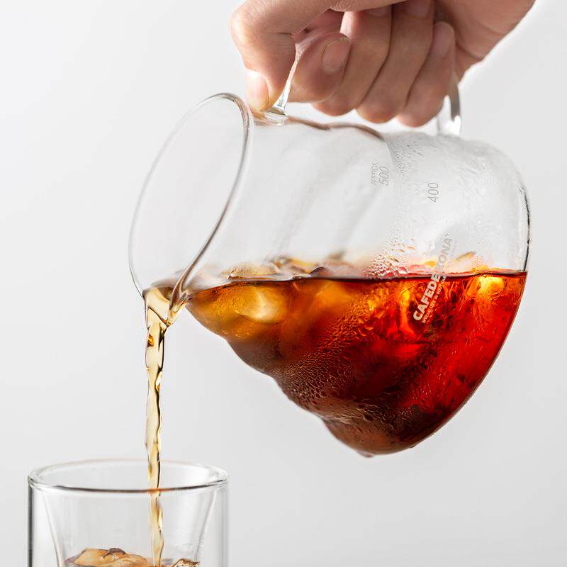 CAFEDE KONA手冲咖啡壶 家用耐热玻璃滴漏壶360/600ml 云朵分享壶