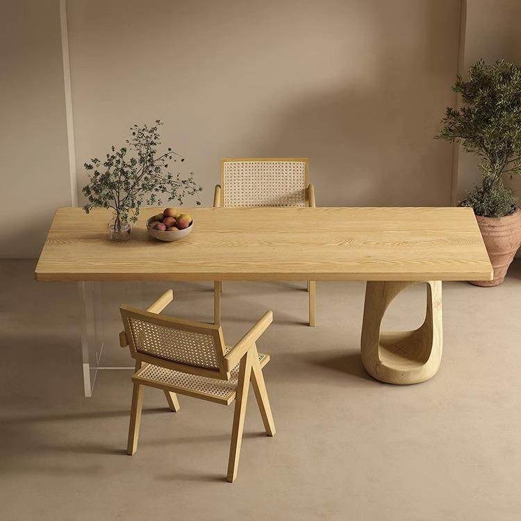 原木墩猫冬茶桌白蜡木大板桌亚克力悬浮餐桌家用客厅创意书桌茶几,住宅家具,茶几,淘宝优惠券,粉丝福利购,淘宝优惠卷