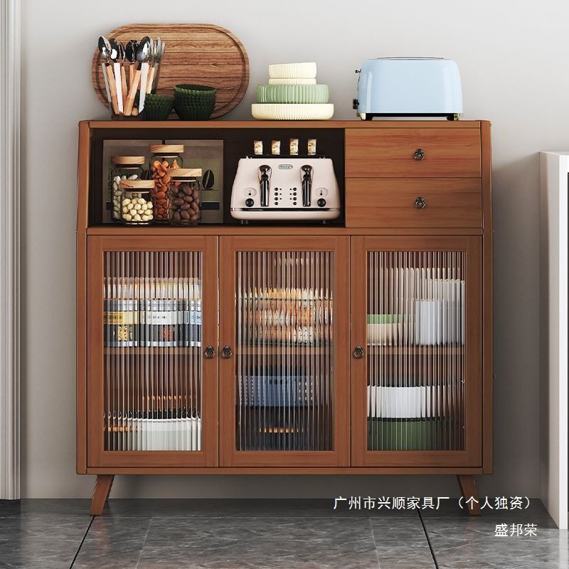 子简约现代实木餐边柜收纳柜家庭一体厨房靠墙边多层多功能储物柜,住宅家具,餐边柜,淘宝优惠券,粉丝福利购,淘宝优惠卷