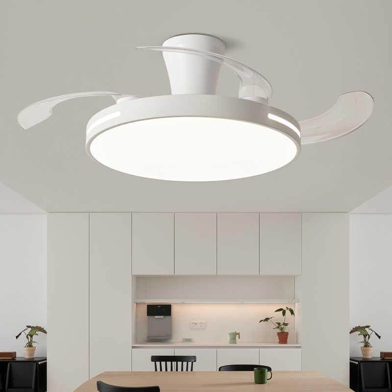 餐厅隐形风扇灯现代简约超薄电扇一体灯全光谱护眼餐桌饭厅吸顶灯,家装灯饰光源,风扇灯,淘宝优惠券,粉丝福利购,淘宝优惠卷