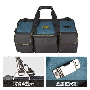 拉杆式工具包带轮多功能滚轮式维修帆布大加厚耐磨电工手拉式箱包