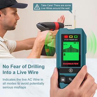 HANMATEK SF3四合一木螺柱金属带电电缆测量墙壁探测器扫描仪