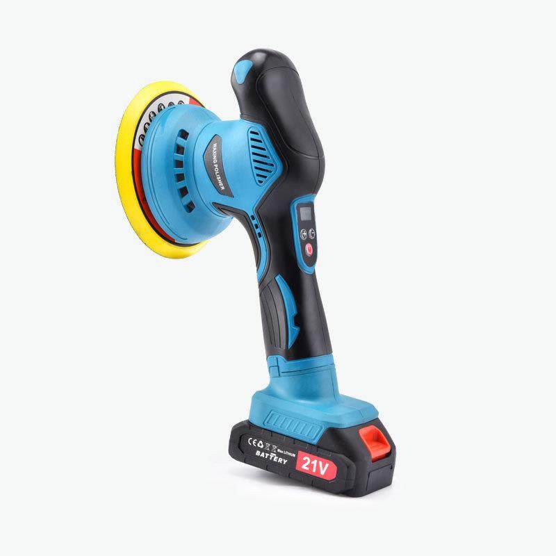 21V电动抛光机充电式汽车专用抛光打磨一体机无线锂电外圆打蜡机