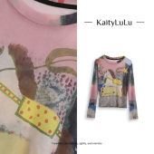 圆领长袖 撞色个性 KT317C149 时髦精 KaityLuLu