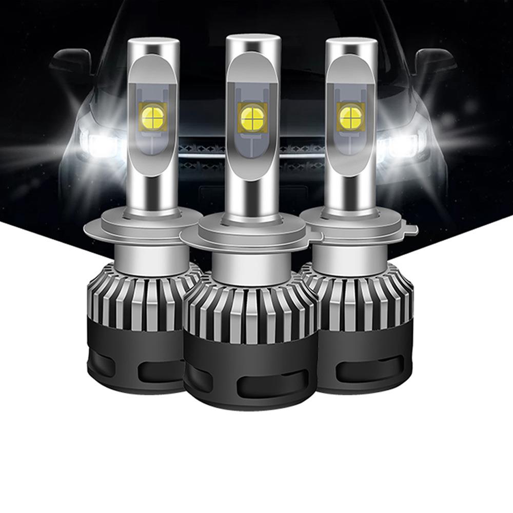 x9汽车led大灯 xhp70车灯 高亮聚光h4远近一体h7透镜e70改装灯泡