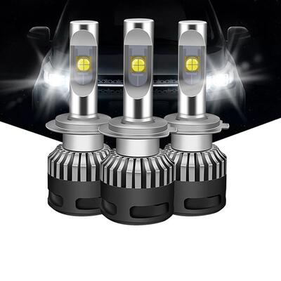 x9汽车led大灯 xhp70车灯 高亮聚光h4远近一体h7透镜e70改装灯泡