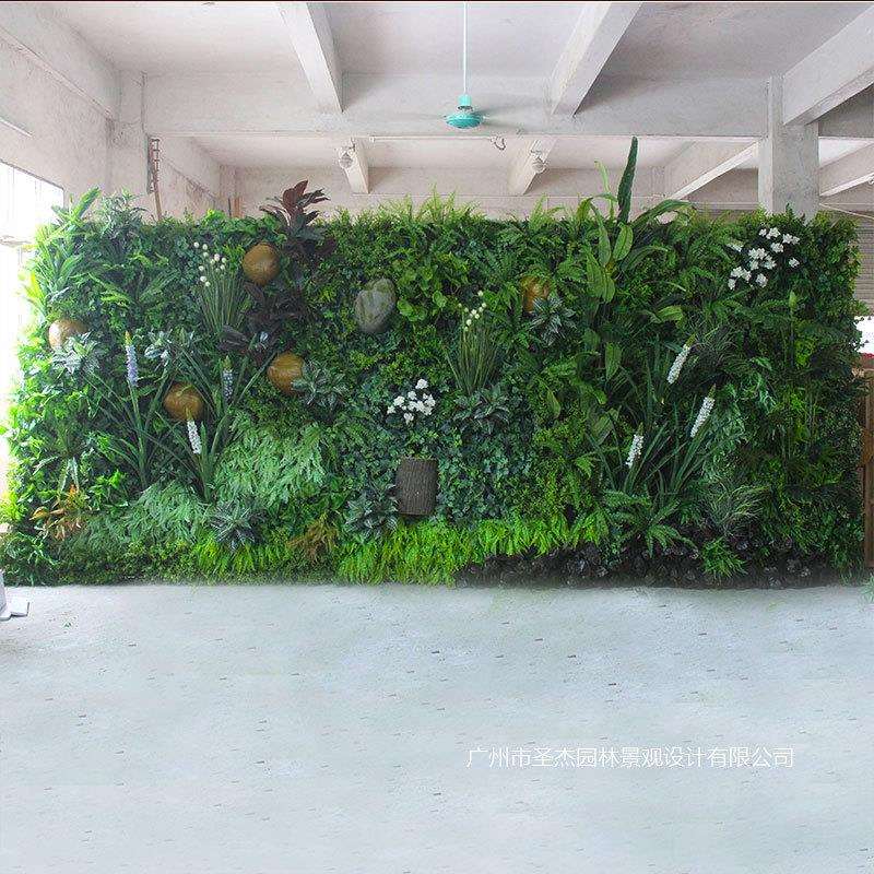 厂家大型仿真植物墙办公司酒店商城装饰立体阻燃绿植墙公园大摆件