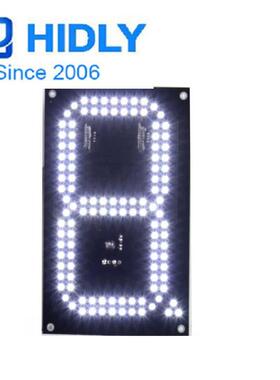 LED数字板BSCI认证厂家8寸单白色8字板LED数字模组LED数字版