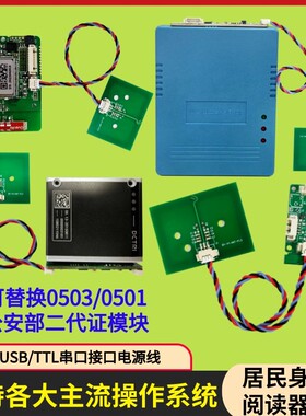 二代证身份阅读器华视精伦嵌入式读卡器模块0503模组SDK开发通用