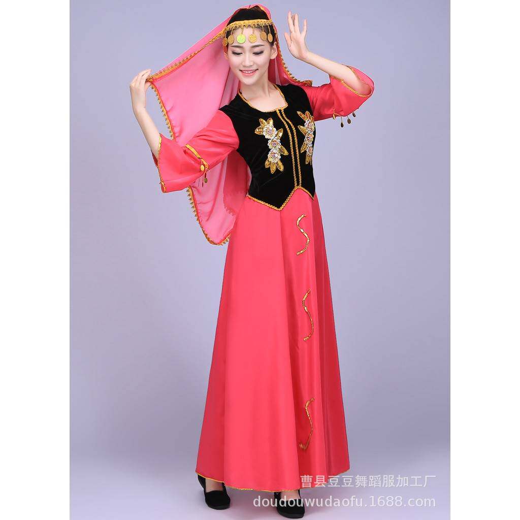 2026新款新疆舞蹈服女装演出服新疆民族舞台表演服装高品质