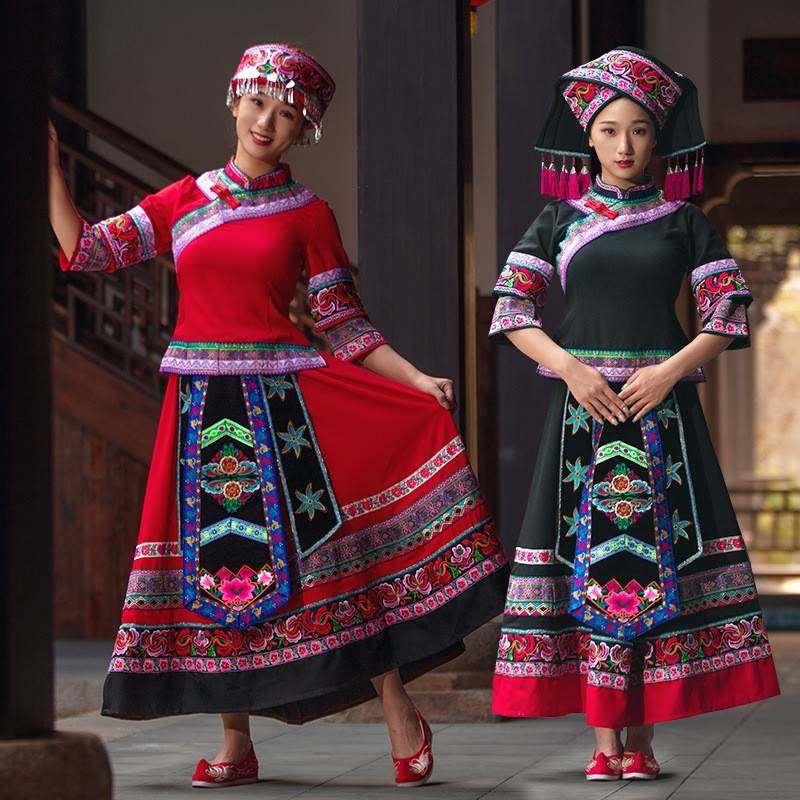 2026新款广西壮族服装女三月三民族演出服饰少数民族服装成人,女装/女士精品,民族服装/舞台装,淘宝优惠券,粉丝福利购,淘宝优惠卷