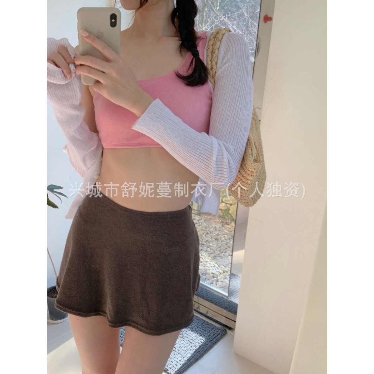 2026新款泳衣女高级感小胸分体单肩毛巾布比基尼三件套性感温泉泳
