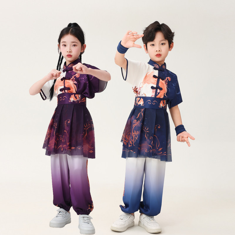 2026新款六一儿童武术服男女童功夫少儿训练幼儿园学生武术练功表