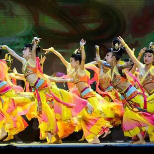 2026新款飞天敦煌天女儿童舞蹈服云川之舞古典民族舞表演服千