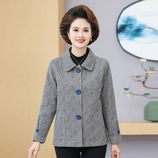 2026新款妈妈秋装外套洋气春秋中老年人50岁60小个子女装