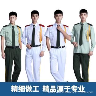 2026新款军鼓乐队礼服衬衣夏文工团演出服鼓号队国旗班升旗手