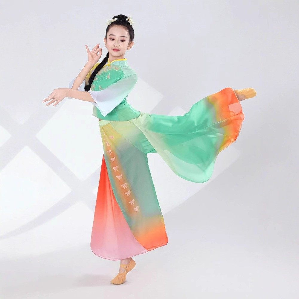 2026新款儿童古典舞蹈服在希望的田野上秧歌民族舞扇子舞演出,童装/婴儿装/亲子装,儿童演出服,淘宝优惠券,粉丝福利购,淘宝优惠卷