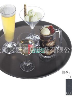 CAMBRO 1550CT-110 16＂圆形防滑托盘(黑缎色)