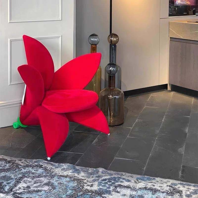 北欧轻奢现代设计师花朵椅百合花休闲椅创意喇叭花椅小户型花瓣椅,住宅家具,椅子,淘宝优惠券,粉丝福利购,淘宝优惠卷