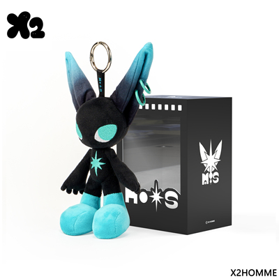 X2HOMME 原创moos毛绒玩偶二次元潮流学生包包挂件情侣节日礼物
