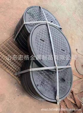 铸钢井盖D600Z-P屏蔽型重型井盖可过载40吨送货到工地