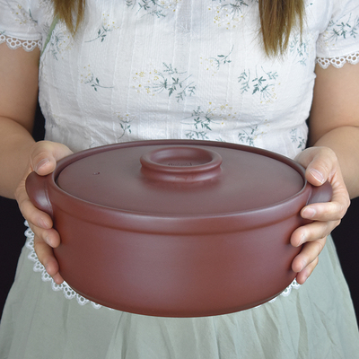 宜兴紫砂锅家用砂锅炖菜煲熬汤明火耐高温不炸无釉无涂层老式土锅