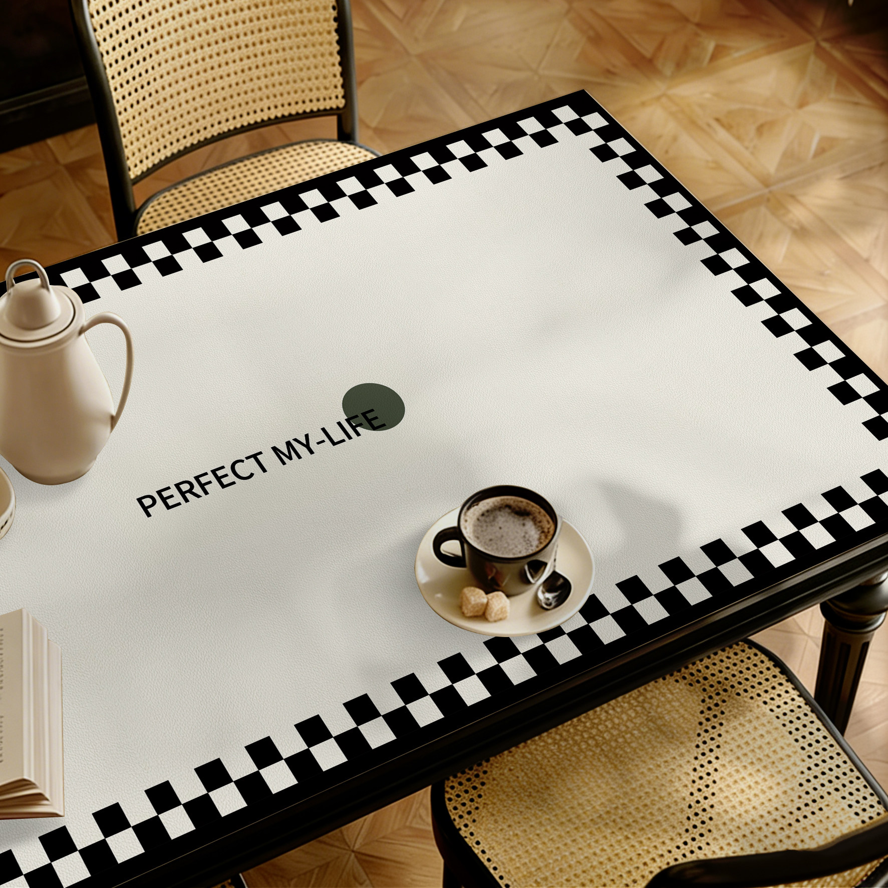 餐桌垫轻奢高级感皮革桌布免洗防油防水防烫耐高温茶几台面保护垫,居家布艺,桌布,淘宝优惠券,粉丝福利购,淘宝优惠卷