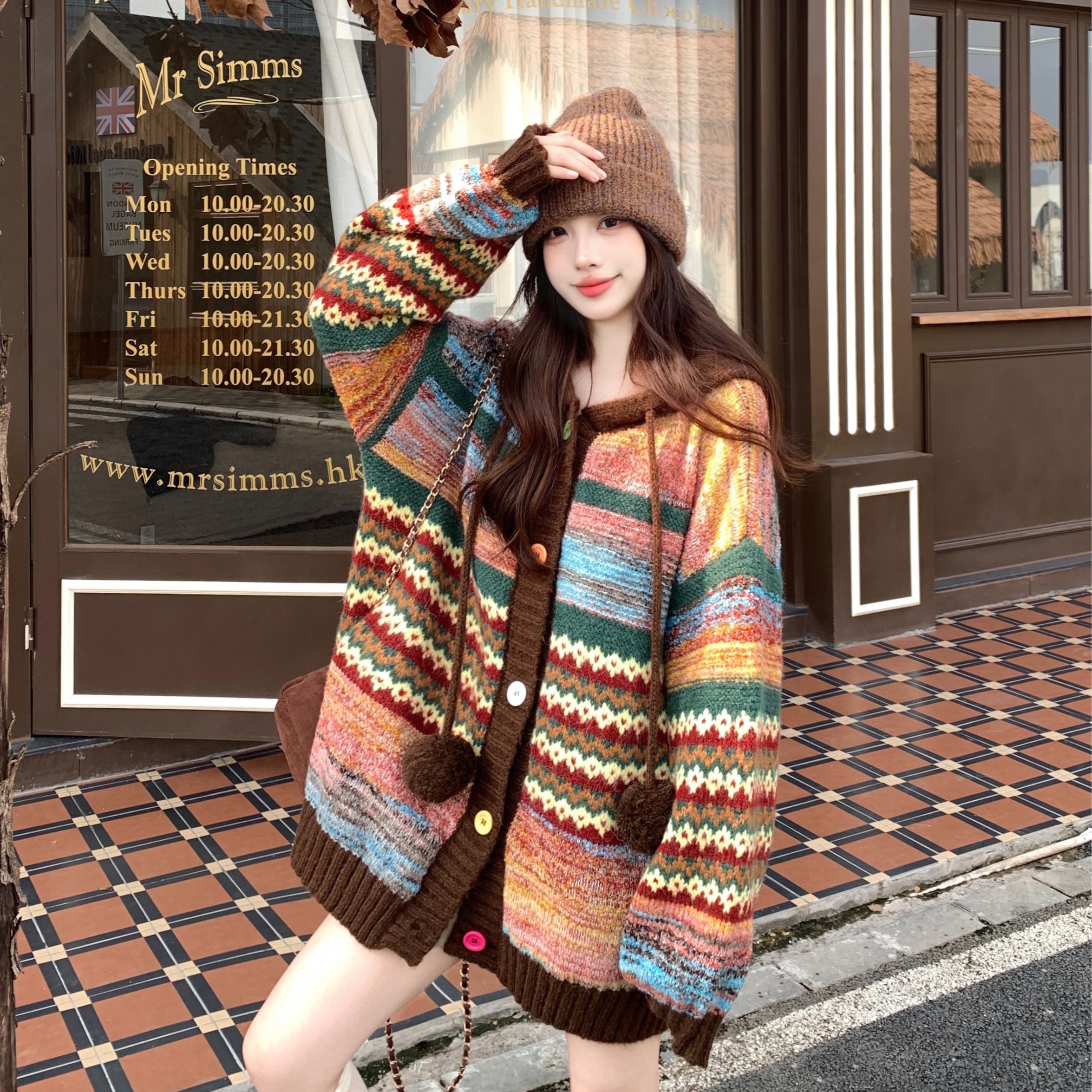 洋气减龄宽松针织开衫今年流行的爆款女装新款毛衣巨好看长袖外套