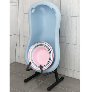 盆架置物架卫生间盆子收纳架浴室脸盆厨房落地式多功能家用整洁便