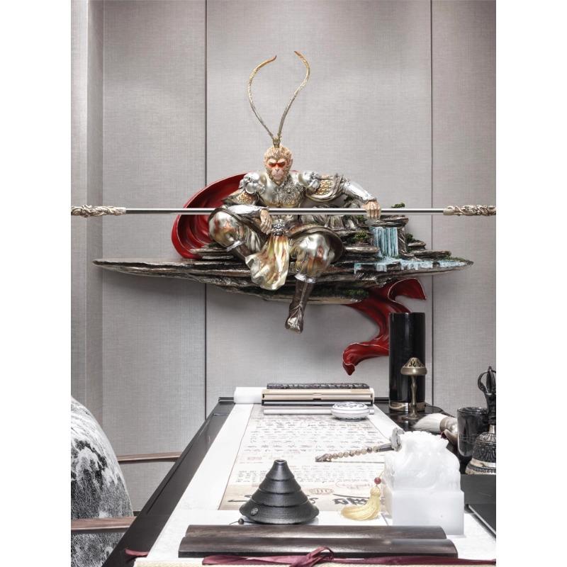 玄关墙壁饰挂件客厅墙饰品齐天大圣立体浮雕装饰画餐厅孙悟空壁挂