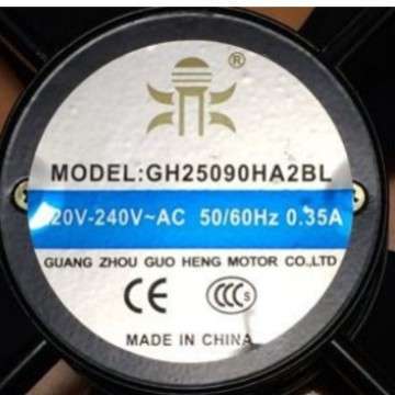 机柜风机 GH25090HA2BL GH18060HA2BL轴流风机 轴流散热风机