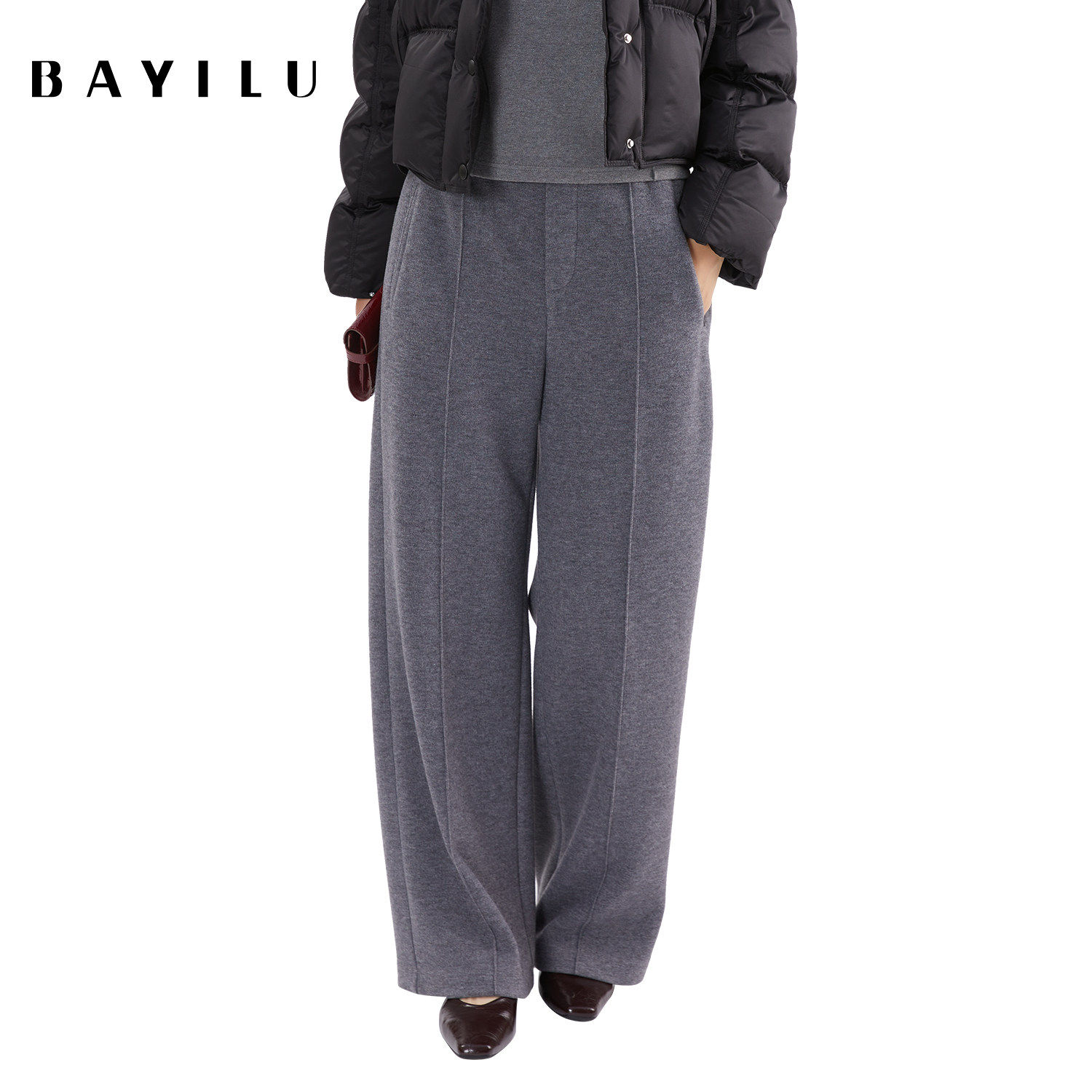 芭依璐2025冬季新款休闲裤百搭长裤女时尚气质慵懒阔腿裤高级感,女装/女士精品,休闲裤,淘宝优惠券,粉丝福利购,淘宝优惠卷