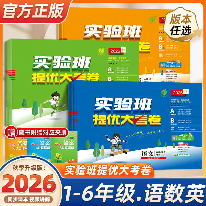 小学实验班提优大考卷语数英