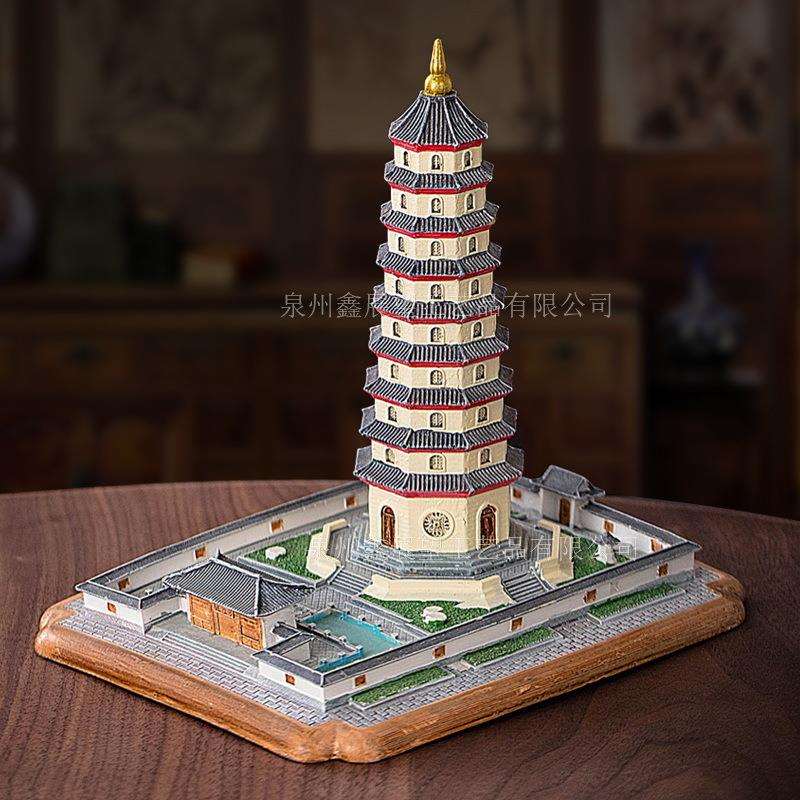 国风历史建筑文昌塔明代九层古塔旅游景点创意纪念品儿童书房摆件