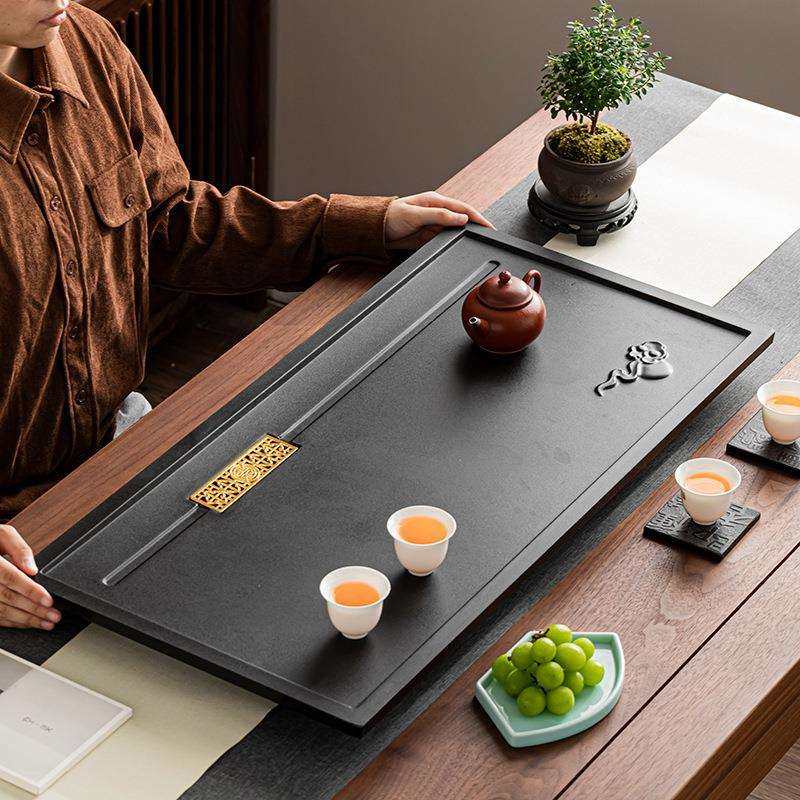 仿乌金石浮雕祥云雅致防水耐磨易清洁家用石茶盘家用排水嵌入茶台,鲜花速递/花卉仿真/绿植园艺,割草机/草坪机,淘宝优惠券,粉丝福利购,淘宝优惠卷