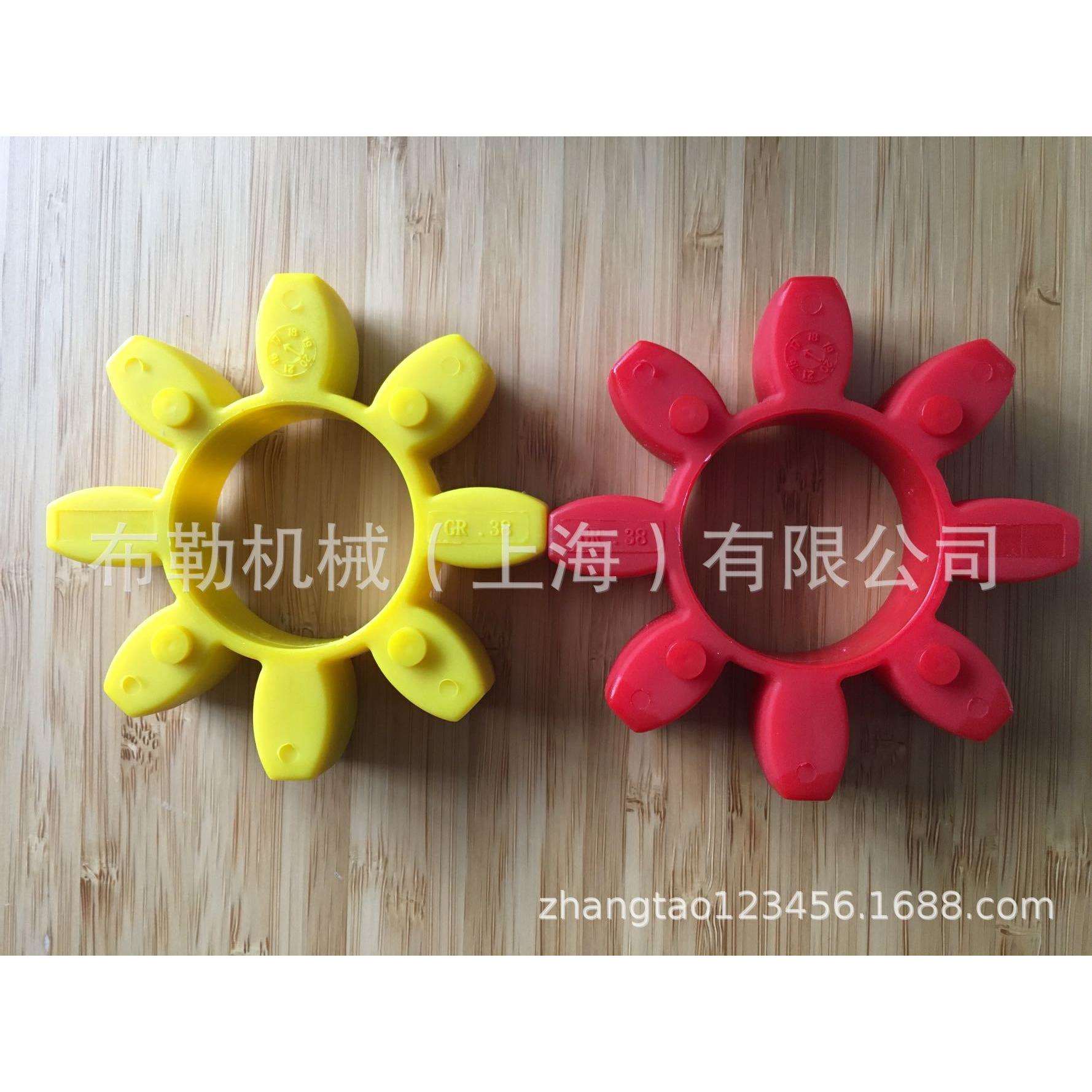 FLC梅花型弹性联轴器型号48A-48A 空心连轴胶/弹性体聚氨酯缓冲块