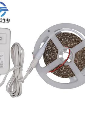 12V2835单色软灯带300灯5米套装 橱柜床底灯无感应功能工厂现货