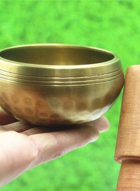 家用用品尼泊尔手工黄铜西藏颂钵佛音碗钵铜罄转经碗修行钵