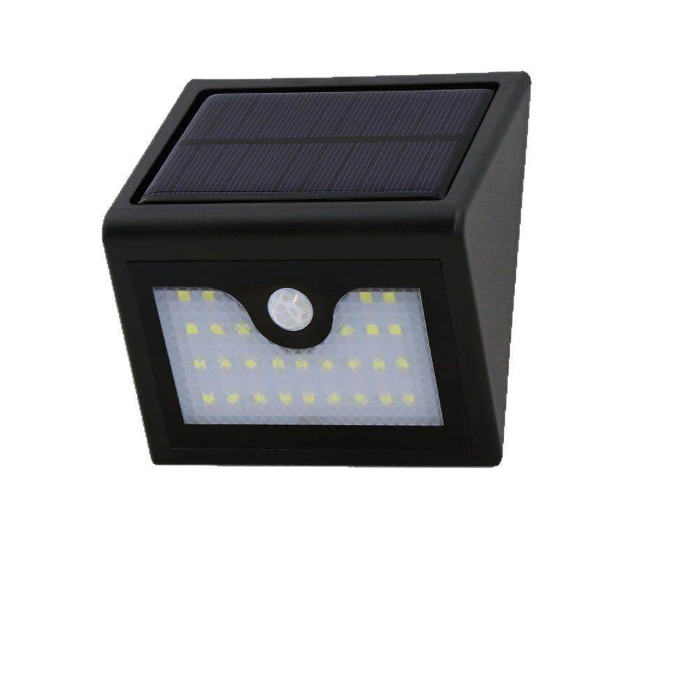 太阳能灯28led户外人体感应路灯花园草坪投光灯庭院景观装饰壁灯