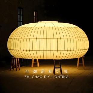 新中式 吊灯非标餐厅包厢饭店民宿客厅餐饮店铺圆桌工程吸顶灯
